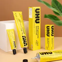 דבק UHU שקוף רב שימושי, חזק במיוחד, דגם DIY