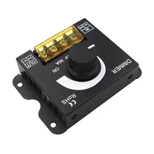דימר LED 12V-24V 30A - בקר עמעום PWM לפס לד, חד צבע