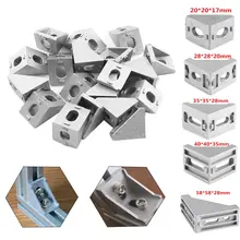 זוויות חיבור לאלומיניום 2020-4040, CNC, 5 יח'