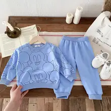 חולצת ספורט מיקי מאוס לתינוקות בנות, חורף