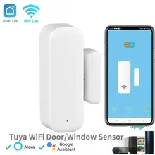 חיישן דלת חלון Tuya WiFi, בית חכם, אלחוטי, שלט רחוק