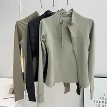 חליפת יוגה נשים איכותית, ג'קט ספורט, אימון, ריצה