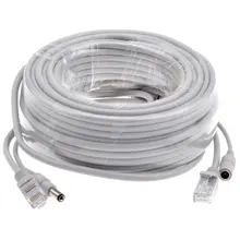 כבל מאריך מצלמת IP, 5,10,20,30M, RJ45 + DC