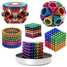 כדורי מגנט 3 מ,מ צבעוניים, כח סיכה, משחק הרכבה