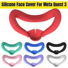 כיסוי פנים סיליקון ל-Meta Quest 3, מסכה, מגן זיעה