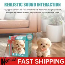 כלב רובוטי אינטראקטיבי, צעצוע פרווה, מתנה לילדים