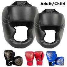 כפפות אגרוף MMA, קסדה לילדים ומבוגרים, אימון