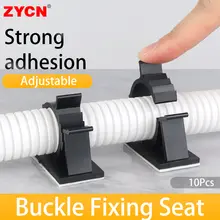 מארזי ארגונית כבלים 10 יח' ניתנים לכיוונון לרכב, לעבודה