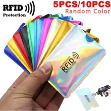 מגן כרטיסי אשראי RFID, 10 שרוולים למניעת גניבה