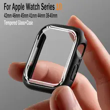 מגן מסך Apple Watch 10, זכוכית + כיסוי קשיח 42,46 מ,מ