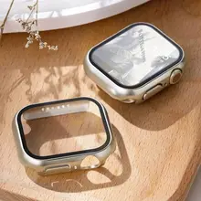 מגן מסך Apple Watch, זכוכית מחוסמת + כיסוי