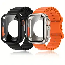 מגן מסך Apple Watch + רצועה, סדרות 4-9, 40-46 מ,מ