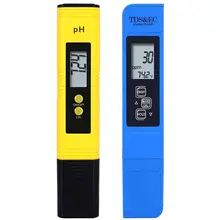 מד pH דיגיטלי למים, TDS, טמפ' 0-9990ppm - 2 יח'