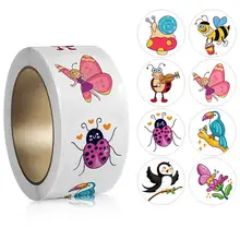 מדבקות מצוירות לילדים, קישוט, פרסים, 100-500 יח'