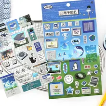 מדבקות קאוואיי נוסטלגיה יפנית, קישוט אלבום, יומן