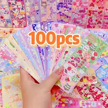 מדבקות קוואי לילדים, קישוטים חמודים, יצירה ו Scrapbook