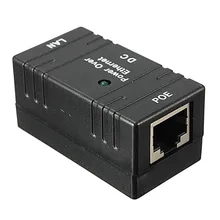 מזרק PoE RJ45 קיר, מצלמת IP, 10,100Mbps, CCTV