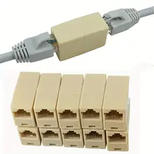 מחבר כבל רשת RJ45, 10 יח' מאריך כבל LAN