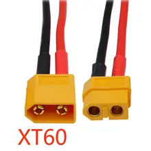 מחברי XT60 איכותיים, תקעים+חוטי סיליקון, RC
