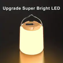 מנורת קמפינג LED נטענת, ניידת עם וו לתלייה