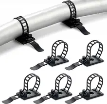 מעמד כבלים מתכוונן, הדבקה עצמית, ארגון חוטים