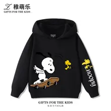 סווטשירט סנופי לילדים, חורף חם וסטייל, קפוצ'ון חמוד