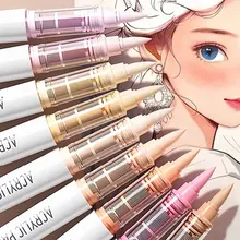 סט מרקרים אקריליק 9 צבעים, Pro, שליטה בדיו, אמנות