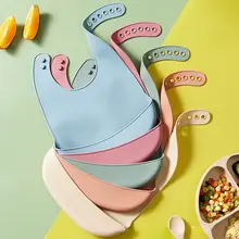 סינר תינוק סיליקון מתכוונן, עמיד למים, BPA Free