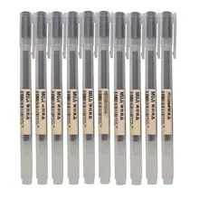 עט ג'ל MUJI יפני, 6,8 יח' סט, שחור,אדום,כחול, 0.38,0.5 מ,מ