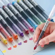 עטים ג'ל צבעוניים 10 יח' - ייבוש מהיר, 0.5 מ,מ, לסטודנטים