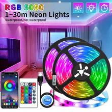 פס לד RGB נשלט APP, תאורת אווירה לחדר, גמיש