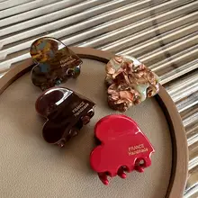 קליפס לשיער לב חמוד, 3.5 ס,מ, אקססוריז שיער לבנות