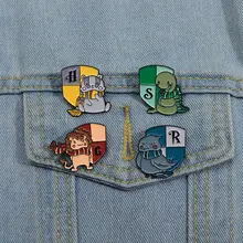 תגיות מתכת מצוירות לבעלי חיים, 4 יחידות