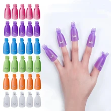 10 קליפסים לאצבעות לאקריל - מניקור מושלם