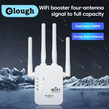 Elough Dual WiFi Repeater מגבר אות אלחוטי 300Mbps