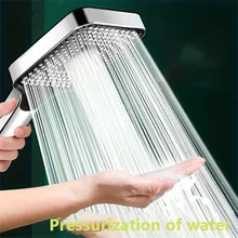 Shower Head מתכוונן 3 מצבים- ראש מקלחת חסכוני