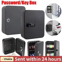 ארון מפתחות תלייה לקיר - 20 ווים ומנעול קוד