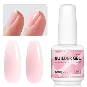 ג'ל בנייה Nailpop 15ml לחיזוק ציפורניים- 4 גוונים