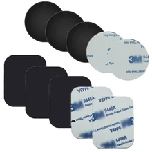 דיסקית מתכת לפלאפון - 5 יח׳ - מעמד מגנטי לרכב