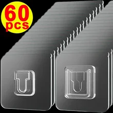 וו תליה דו-צדדי שקוף - חזק ועמיד - סיטונאות