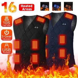 וסט מחומם חכם לגברים נשים - מעיל מחמם לחורף