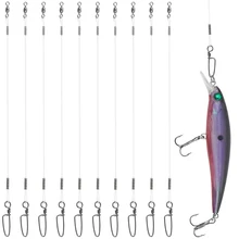 חוטי פלואורוקרבון לדייג - 10 יח׳ - 20-50LB