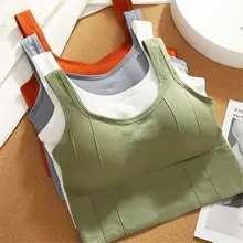 חזיית ספורט נושמת לאישה, ללא תפר, יוגה, כושר