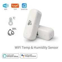 חיישן טמפרטורה ולחות WIFI - Tuya, Alexa, Google