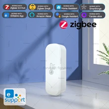 חיישן טמפרטורה ולחות ZigBee - בית חכם עם אפליקציה