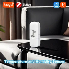 חיישן טמפרטורה ולחות Zigbee Tuya - בית חכם