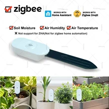חיישן לחות קרקע ZigBee חכם- טמפרטורה ולחות