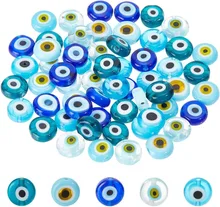 חרוזי עין הרע - 60 יח׳, 8 מ,מ, למלאכת יד