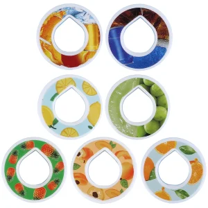 טבעות טעם לכוס שתייה, 7 יח' טעמים ללא סוכר