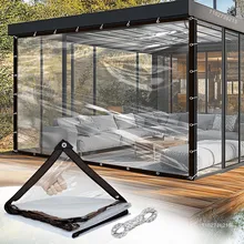 יריעת טרפולין שקופה עמידה בגשם - כיסוי הגנה